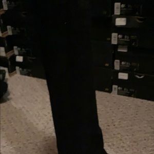 Black thigh high boots